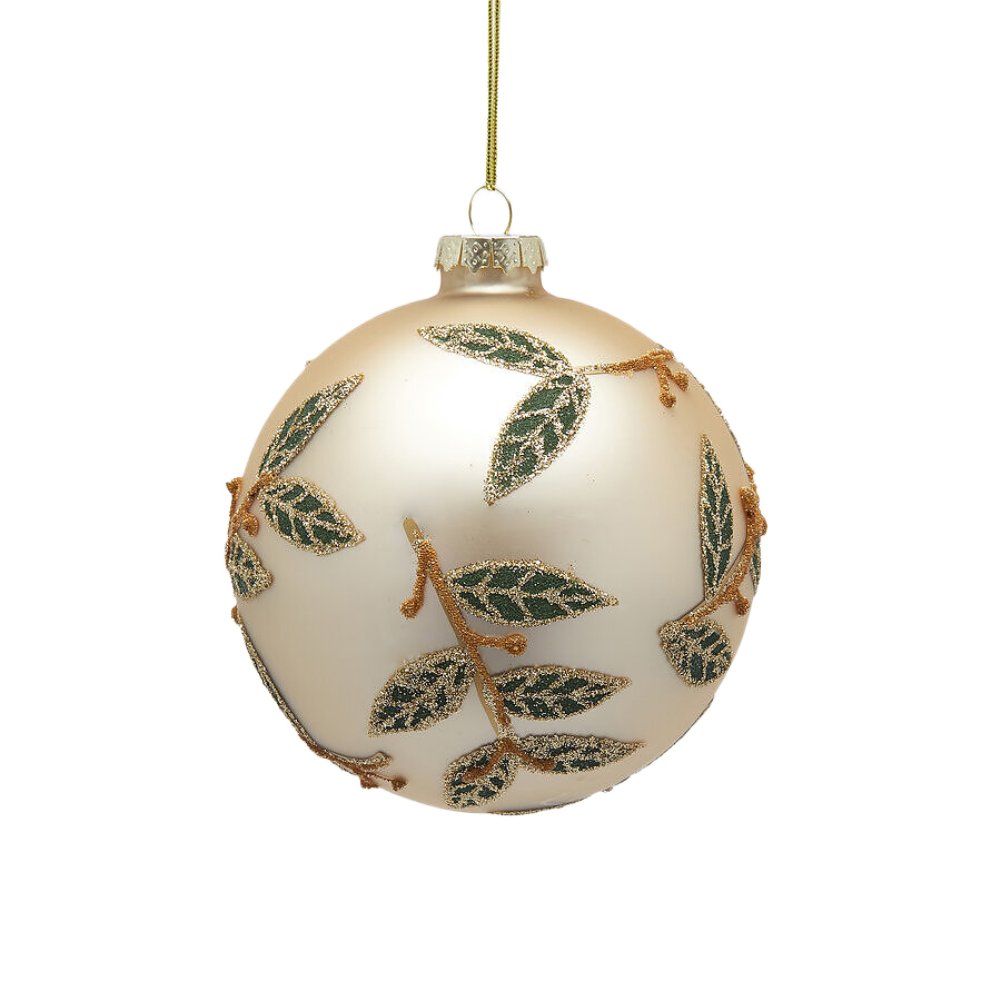 EDG enzo de gasperi Xmas Leaf Bauble 10cm